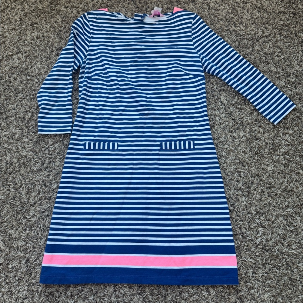 Lilly Pulitzer Blue and Pink Striped Dress